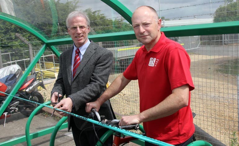 Aycliffe firm installs new cycle shelter