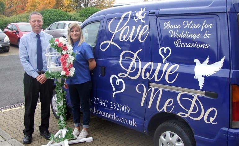 Love Dove Me Do: Newtonian launches quirky dove-hire business