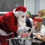 Santa hands out presents at Rof 59 in Newton Aycliffe.  Picture by Stuart Boulton.