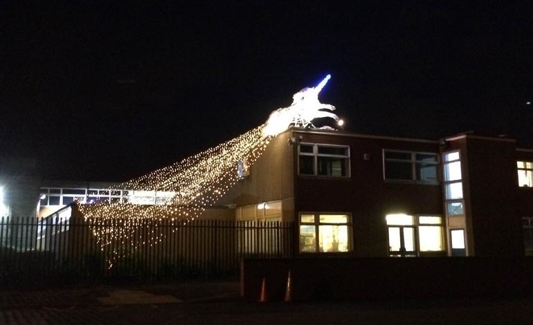 Leaping unicorn brings sparkle to Greenfield’s Shildon Campus
