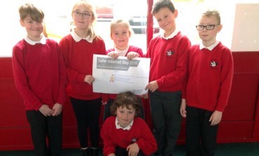 Aycliffe children celebrate Safer Internet Day