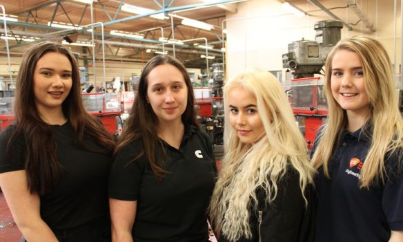 Female apprentices urge girls to consider engineering