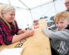 Print artwork session at Aycliffe library