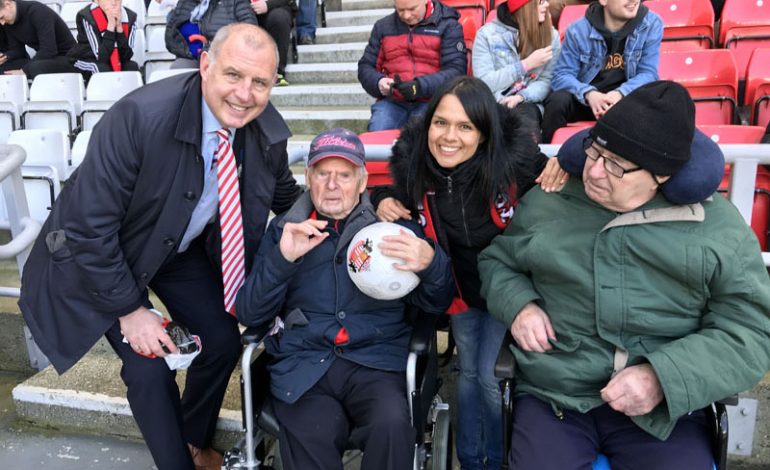 Aycliffe care home makes football fan’s wish comes true