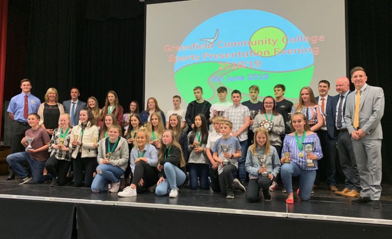 Young athletes are honoured at school’s sports presentation event
