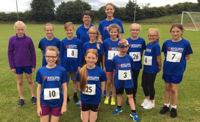 Young Aycliffe runners in summer festival