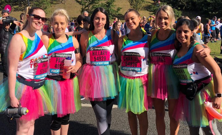 Crafter’s staff smash Rainbow Trust fundraising target with £5,000 Great North Run effort