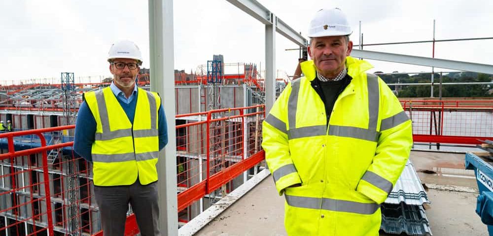 Aycliffe steel work for hotel completed at huge Milburngate development
