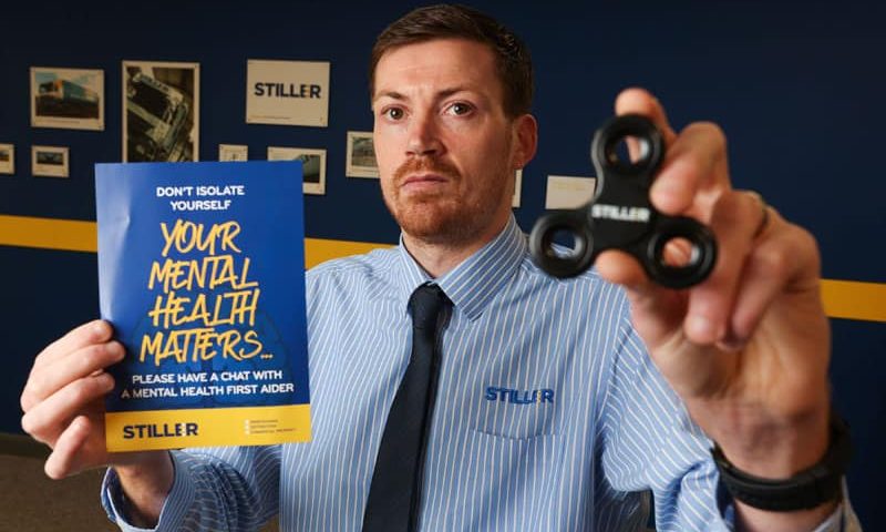 Fidget spinners and info packs deliver mental health support to Stiller staff