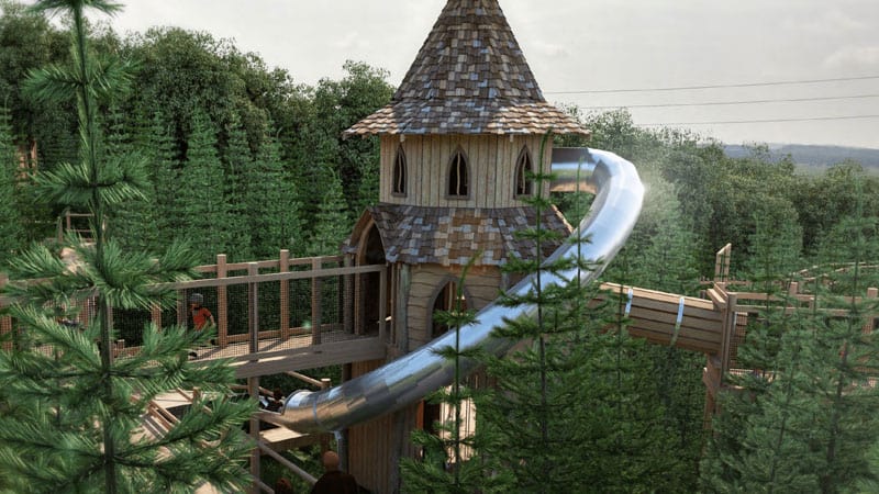 Raby branching out with adventure forest playground