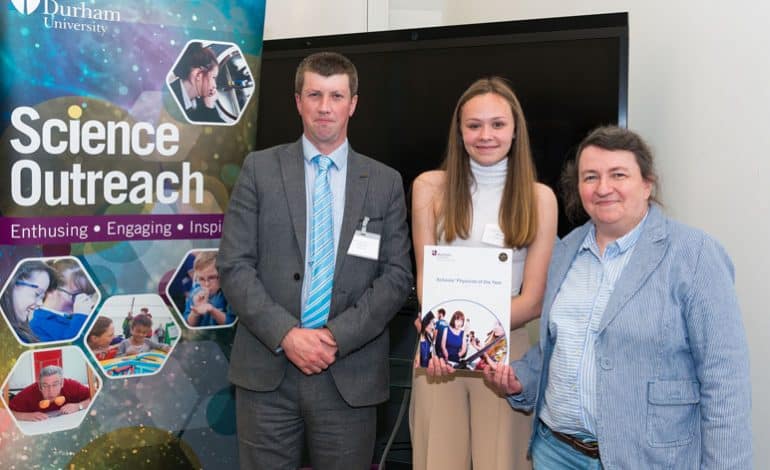 Student Mollie picks up Physicist of the Year gong at Durham University