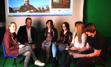 STUDENT JOURNALISTS WORK WITH AYCLIFFE TODAY