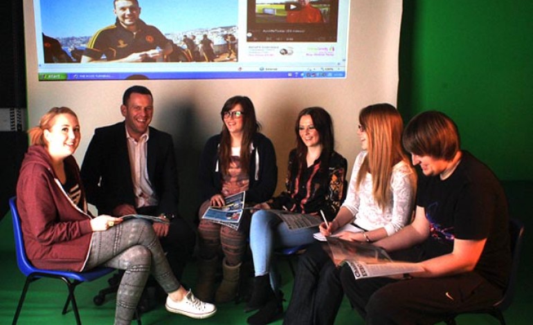 STUDENT JOURNALISTS WORK WITH AYCLIFFE TODAY