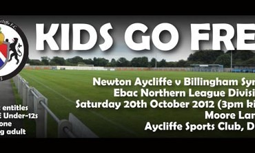 Kids go FREE at Aycliffe FC!