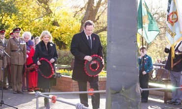 HUNDREDS REMEMBER THE FALLEN IN AYCLIFFE