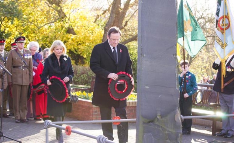 HUNDREDS REMEMBER THE FALLEN IN AYCLIFFE