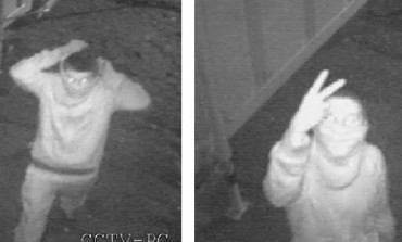 POLICE HUNT YOBS