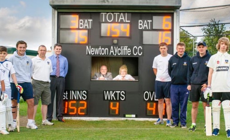 CRICKET CLUB REVEAL NEW ELECTRONIC SCOREBOARD