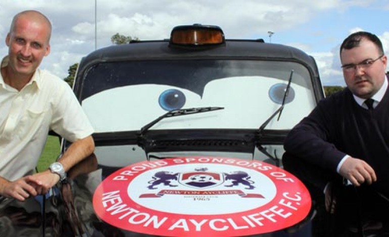 SAFELINE TAXIS SPONSOR NEWTON AYCLIFFE FC