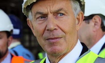 BUSINESSES COMING TO AYCLIFFE NEED EUROPE, SAYS TONY BLAIR