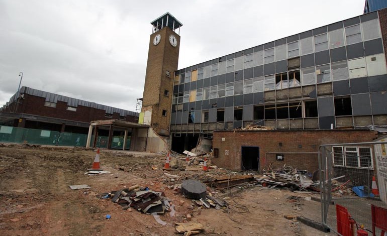 Churchill House demolition finally re-starts