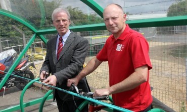 Aycliffe firm installs new cycle shelter