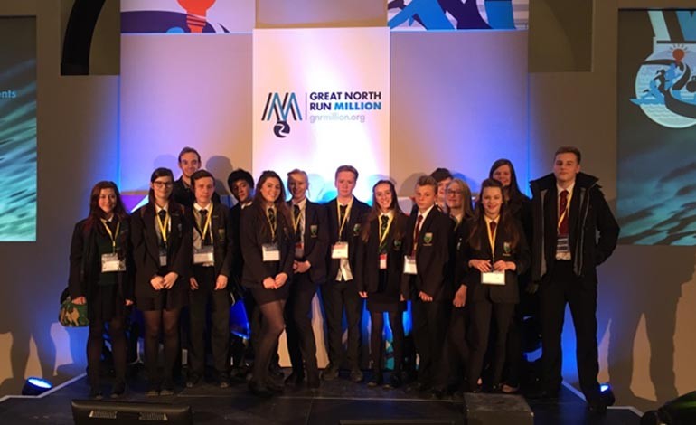 Aycliffe students talk at Great North Greats Conference