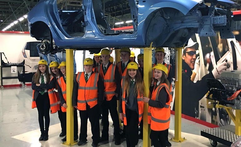 Woodham students get valuable engineering insight at Nissan