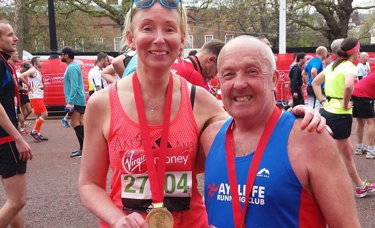 Aycliffe runners complete London Marathon