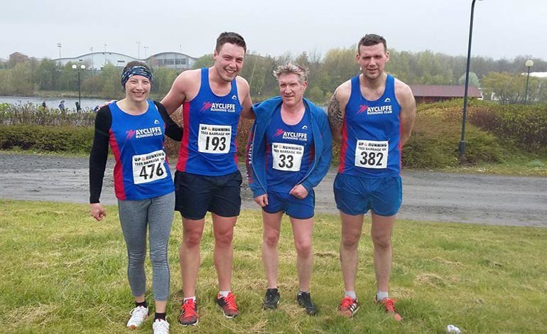 Aycliffe runners in Tees Barrage 10k