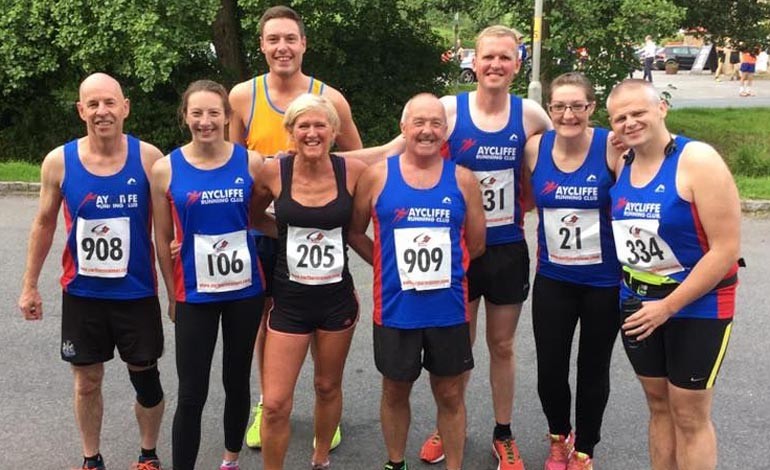 Aycliffe Running Club racing around the region