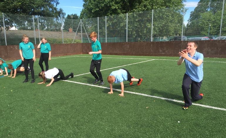 Aycliffe students tackle charity Boot Camp