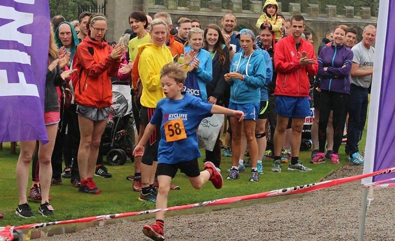 Caleb, 8, finishes 4th in Auckland Castle race