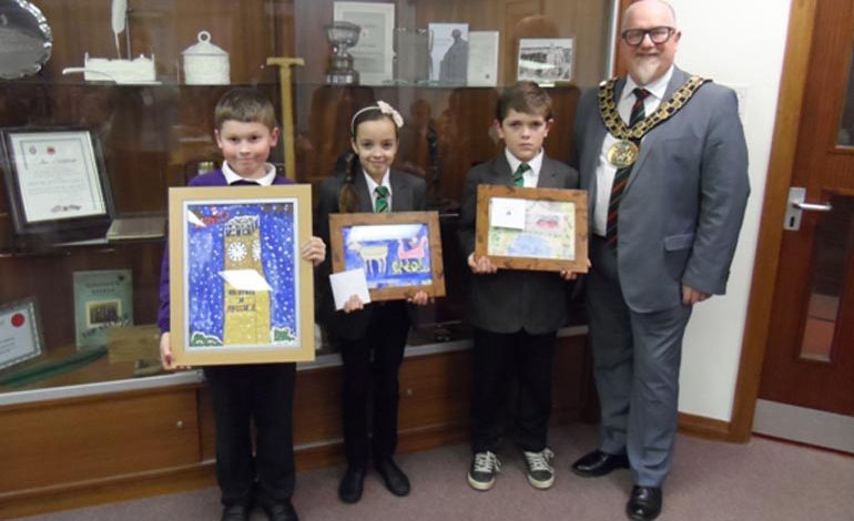 Stephenson Way student wins Mayor’s Christmas Card competition