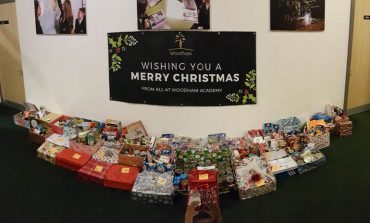 Students donate Christmas Hampers to elderly