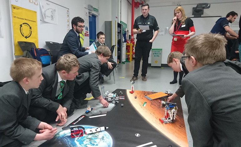 Aycliffe students take part in Robotics day at Caterpillar