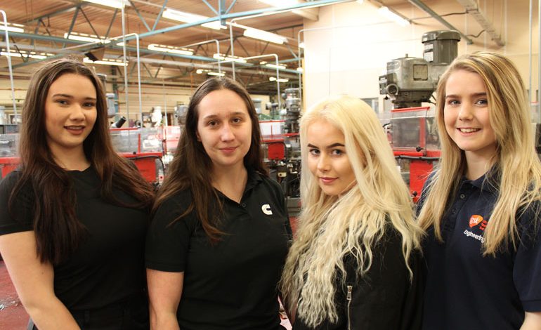 Female apprentices urge girls to consider engineering
