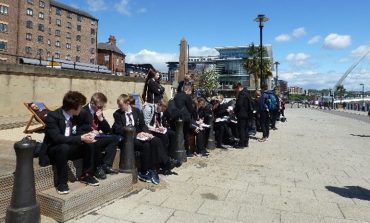 Aycliffe students study the environment on Newcastle strip