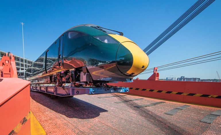 Hitachi’s new intercity train for Devon and Cornwall arrives in the UK