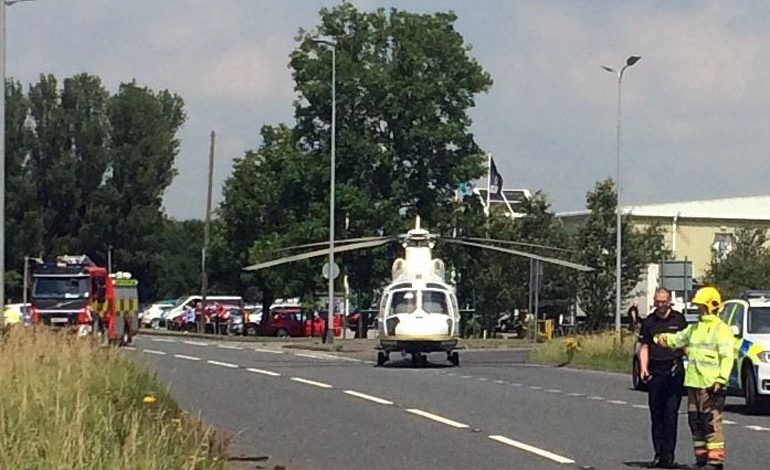 Man air-lifted to hospital after Burtree Gate accident