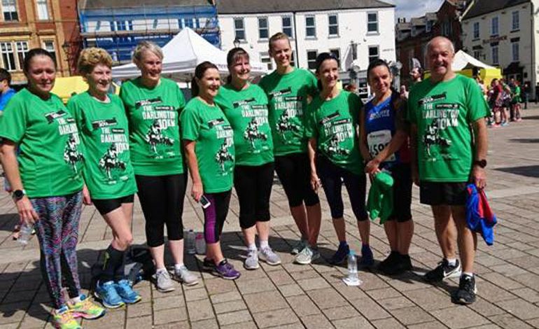 Aycliffe runners in Darlo 10k