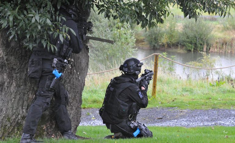 Police carry out anti-terrorism exercise at Kynren site