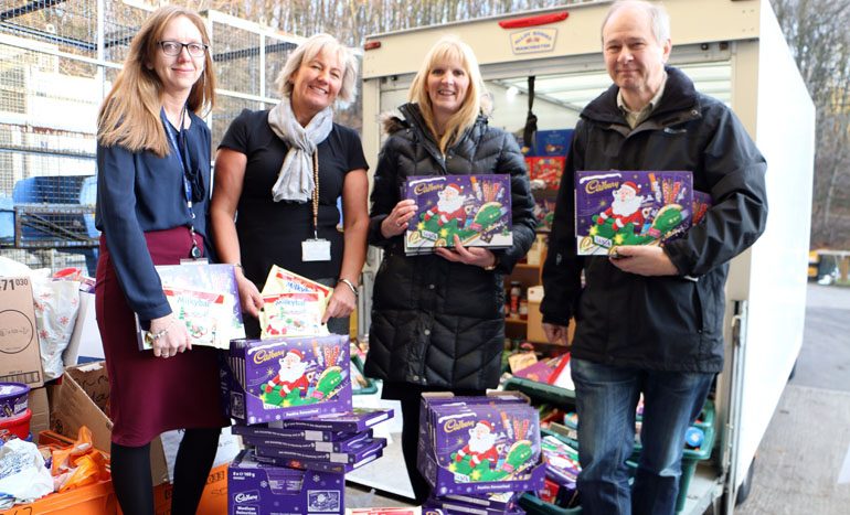Councillors and staff give generously to Durham Food Bank