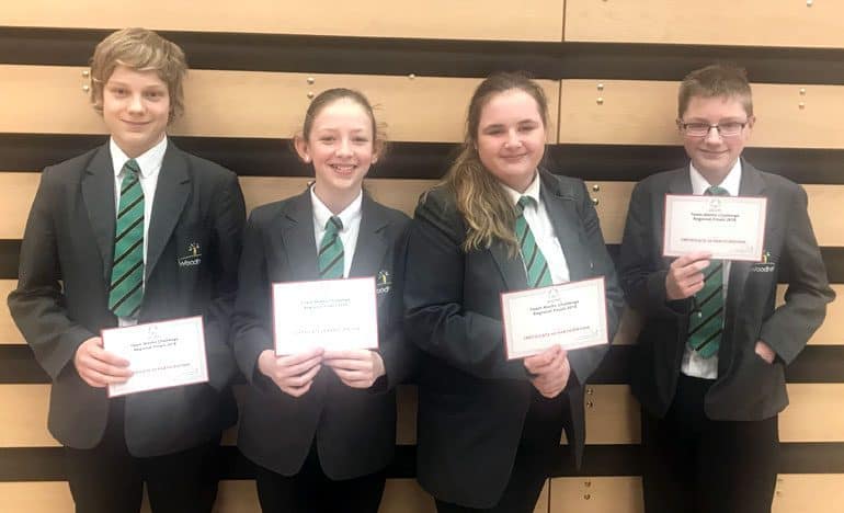 Four Woodham students compete in regional Maths final