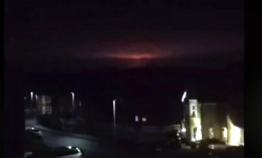 What was that orange light in the Tuesday night sky?