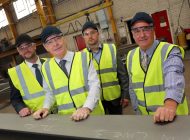 Middlesbrough mayor signs landmark piece of Aycliffe steel