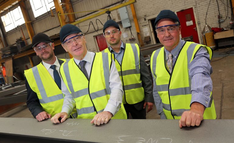 Middlesbrough mayor signs landmark piece of Aycliffe steel