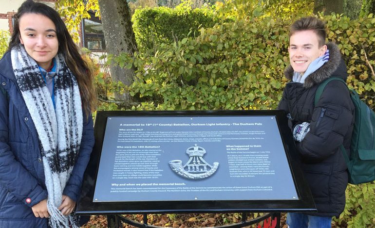 Students represent Aycliffe school in Belgian Centenary tour