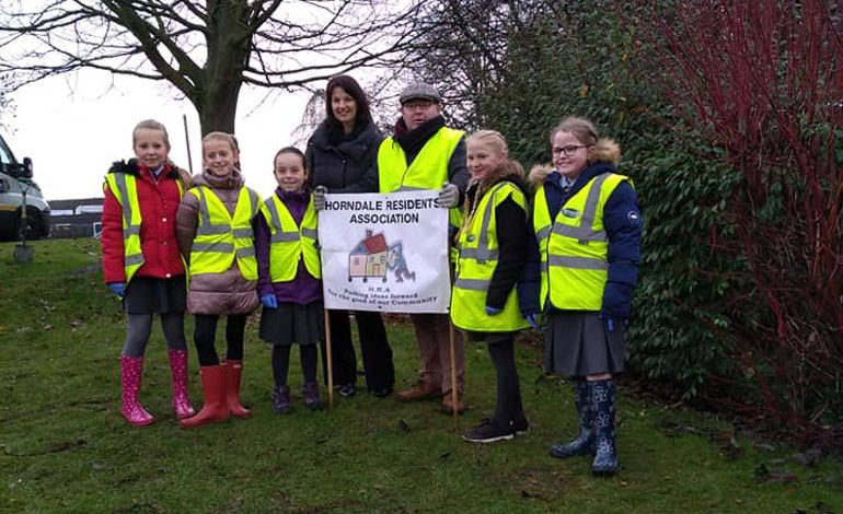 Aycliffe pupils plant 10,000 Crocus Bulbs too improve their walk to school