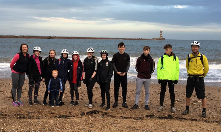 Students complete 36-mile fundraising bike ride